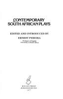 Cover of Contemporary South African plays by Unknown