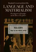 Cover of Language and materialism by Rosalind Coward