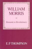 Cover of William Morris by E. P. Thompson