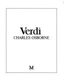 Cover of Verdi by Charles Osborne