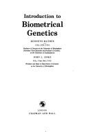 Front cover of Introduction to biometrical genetics by Mather, Kenneth Sir