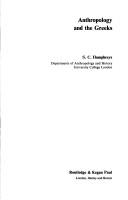 Front cover of Anthropology and the Greeks by S. C. Humphreys