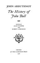 Front cover of The history of John Bull by John Arbuthnot