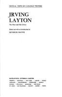 Front cover of Irving Layton, the poet and his critics by Seymour Mayne