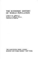Cover of The economic history of world population by Carlo Maria Cipolla
