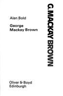 Cover of George Mackay Brown by Alan Norman Bold