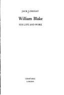 Cover of William Blake by Lindsay, Jack