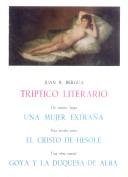 Front cover of Tríptico literario by Juan Bautista Bergua
