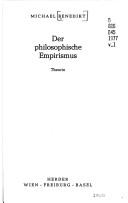 Front cover of Der philosophische Empirismus by Michael F. Benedikt
