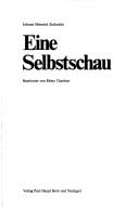 Front cover of Eine Selbstschau by Heinrich Zschokke