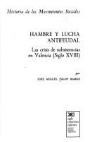Front cover of Hambre y lucha antifeudal by José-Miguel Palop Ramos