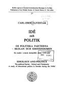 Cover of Idé och politik by Carl-Eber Olivestam