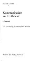 Cover of Kommunikation im Erzähltext by Dietrich Krusche