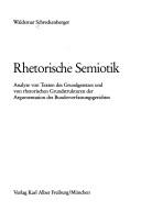 Cover of Rhetorische Semiotik by Waldemar Schreckenberger