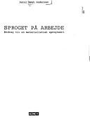Cover of Sproget på arbejde by P. Bøgh Andersen