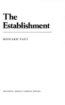 Cover of Establishment, The by Howard Fast