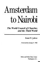 Front cover of Amsterdam to Nairobi by Ernest W. Lefever