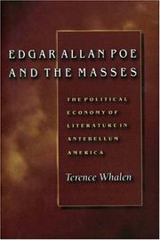 Front cover of Edgar Allan Poe and the masses by Terence Whalen