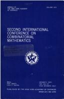 Front cover of Second International Conference on Combinatorial Mathematics by International Conference on Combinatorial Mathematics (2nd 1978 New York)