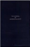 Cover of The journal of Andrew Ellicott by Andrew Ellicott
