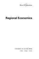 Front cover of Regionaleconomics by Harry W. Richardson