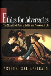 Cover of Ethics for Adversaries by Arthur Isak Applbaum