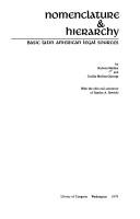 Front cover of Nomenclature & hierarchy--basic Latin American legal sources by Rubens Medina