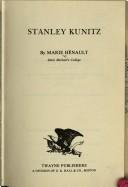 Cover of Stanley Kunitz by Marie Henault
