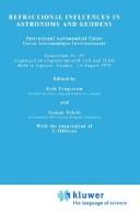 Front cover of Refractional influences in astrometry and geodesy by G. Teleki
