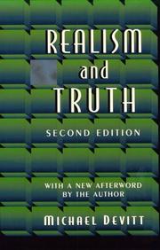 Cover of Realism and truth by Michael Devitt