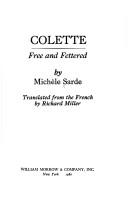 Cover of Colette, libre et entravée by Michèle Sarde