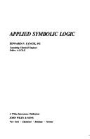 Cover of Applied symbolic logic by Edward P. Lynch