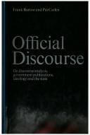Cover of Official discourse by Frank Burton