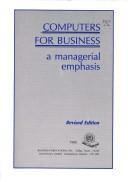 Cover of Computers for business by Hugh J. Watson