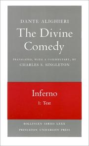 Front cover of The Divine Comedy, I. Inferno. Part 1 by Dante Alighieri