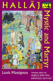 Front cover of The passion of Al-Hallaj by Louis Massignon