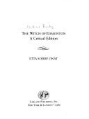 Front cover of The witch of Edmonton by Thomas Dekker