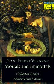 Front cover of Mortals and immortals by Jean-Pierre Vernant