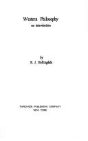 Cover of Western philosophy by Hollingdale, R. J.