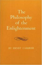 Cover of Die Philosophie der Aufklärung by Ernst Cassirer