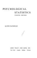 Cover of Psychological statistics by Quinn McNemar