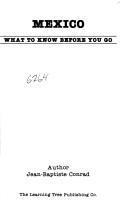 Front cover of Mexico, what to know before you go by Jean-Baptiste Conrad