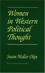 Front cover of Women in Western political thought by Susan Moller Okin
