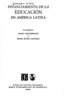 Front cover of Financiamiento de la educación en América Latina by Seminario sobre Financiamiento de la Educación en América Latina Washington, D.C. 1976.