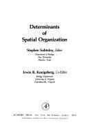 Cover of Determinants of spatial organization by Society for Developmental Biology.