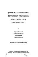 Cover of Corporate economic education programs by Myron Emanuel
