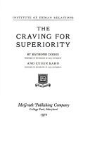 Front cover of The craving for superiority by Raymond Dodge