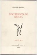 Cover of Descripción de Grecia by Claudio Bastida