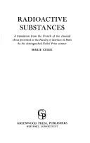 Front cover of Recherches sur les substances radioactives by Marie Curie
