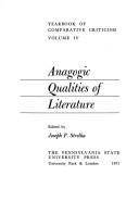Cover of Anagogic qualities of literature by Joseph Strelka